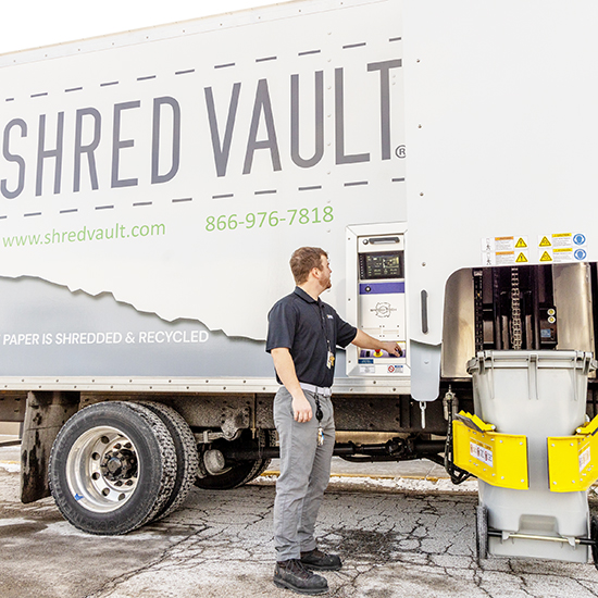 Shred Vault truck operator